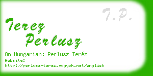 terez perlusz business card